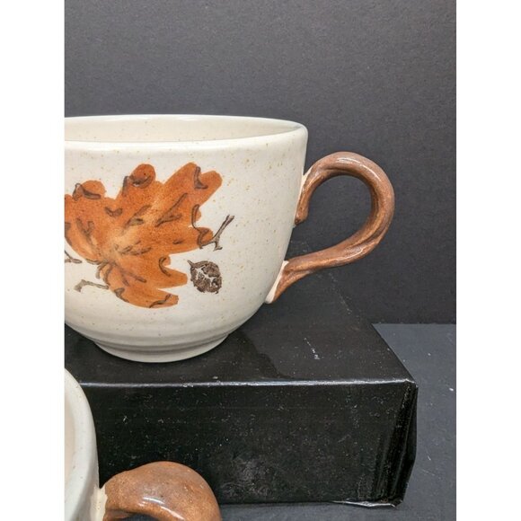 Vintage Poppytrail Metlox Woodlands Tea/Coffee Cup 8 Oz Twisted Handle Set of 3 - Picture 4 of 8